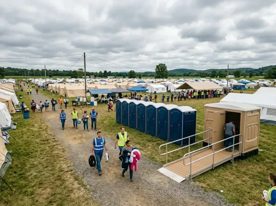 disaster-relief-camp-restrooms-010 — frequently asked questions, Dumpster & Portable Bathrooms Rental in Franconia, VA